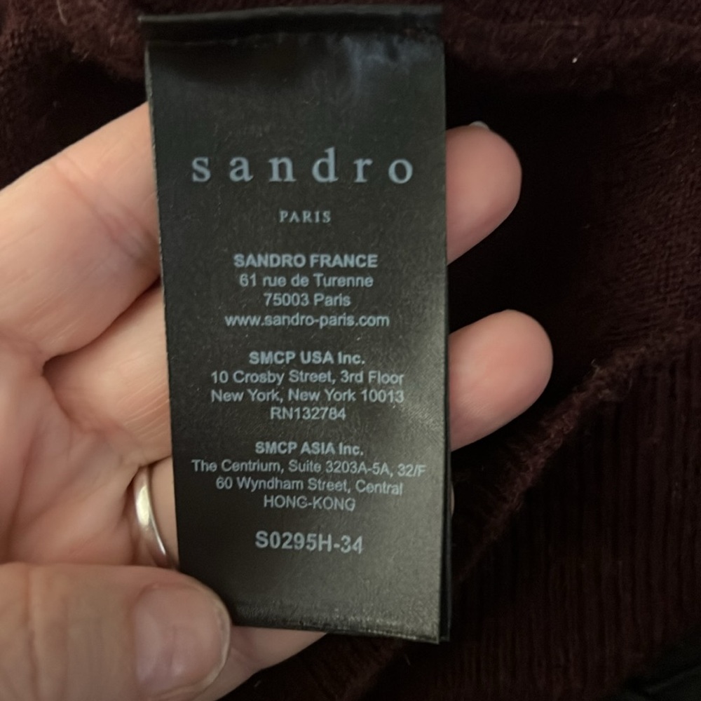 Sandro Paris Cashmere Sweater Women’s Small - Picture 8 of 10